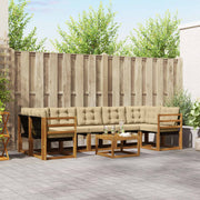 Set vanjskih sofa 8 kom. Prirodna i bež