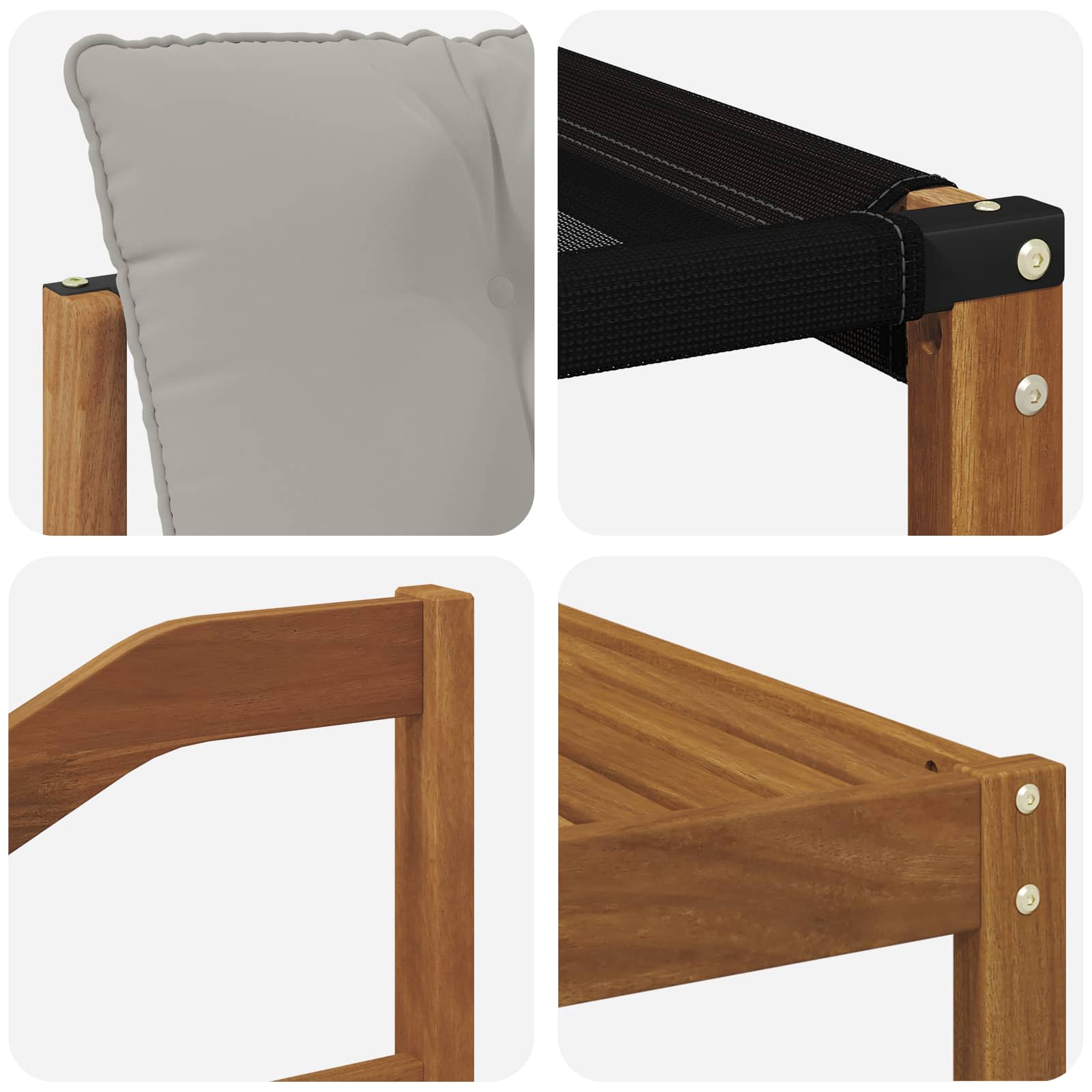 Set vanjskih sofa 9 kom. Prirodna i svijetlo siva
