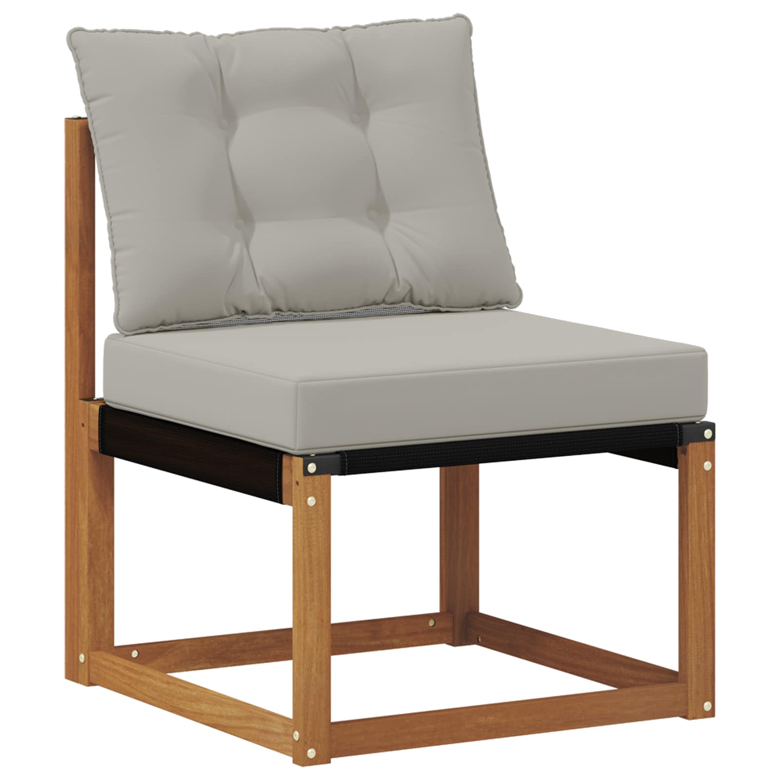 Set vanjskih sofa 9 kom. Prirodna i svijetlo siva