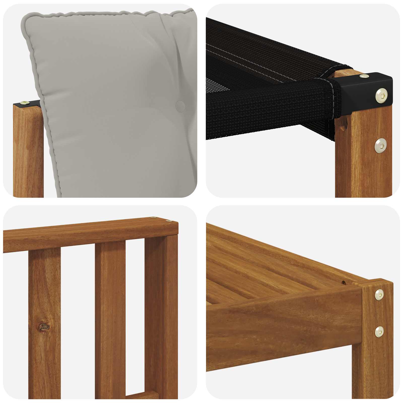 Set vanjskih sofa 6 kom. Prirodna i svjetlosiva