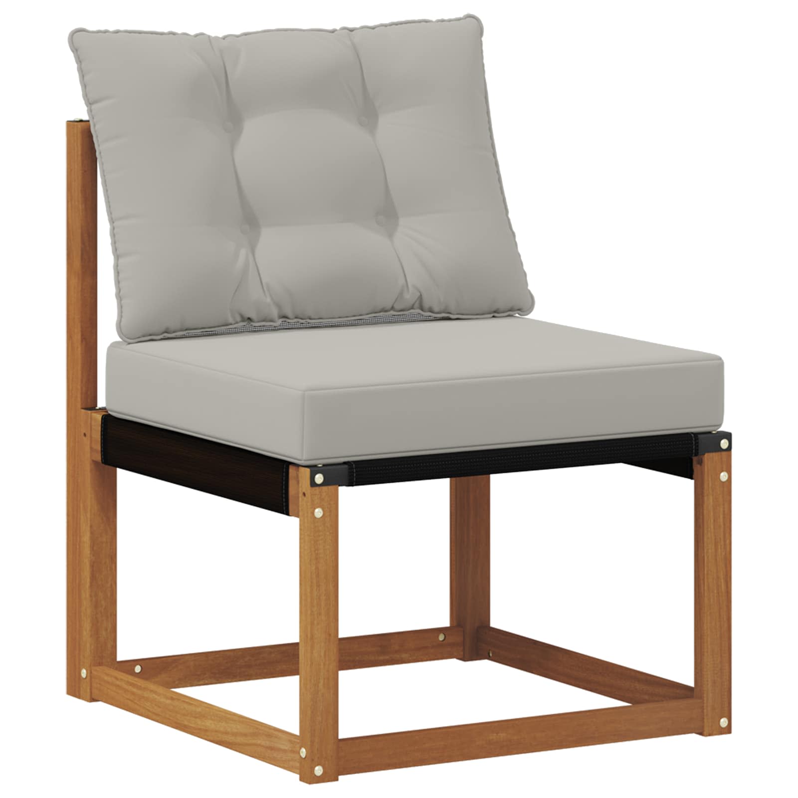 Set vanjskih sofa 6 kom. Prirodna i svjetlosiva