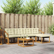 Set vanjskih sofa 6 kom. Prirodna i krem