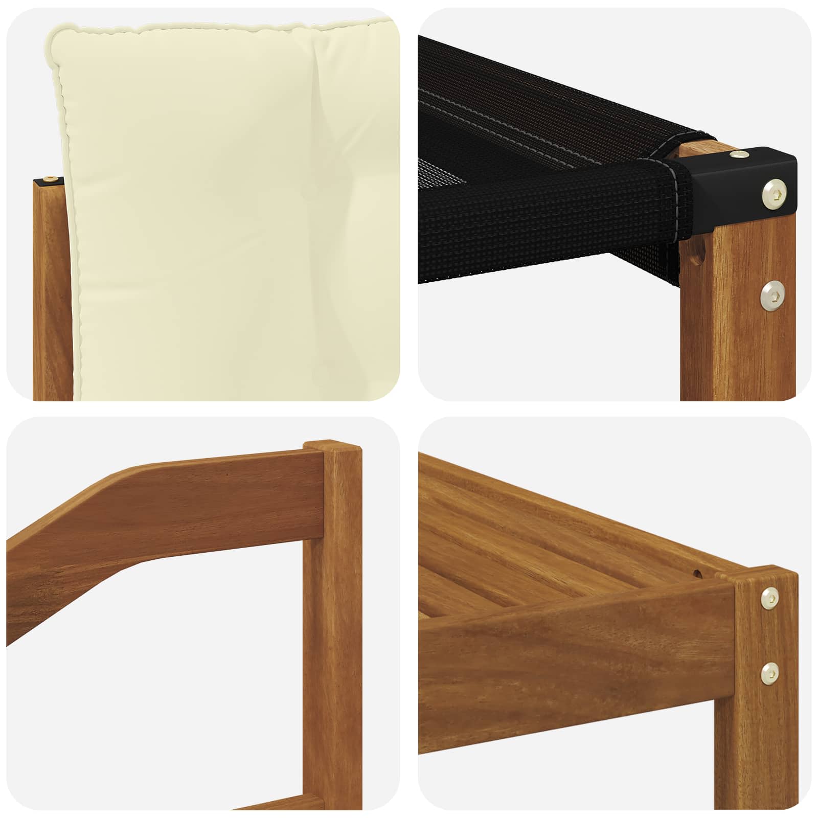 Set vanjskih sofa 5 kom. Prirodna i krem