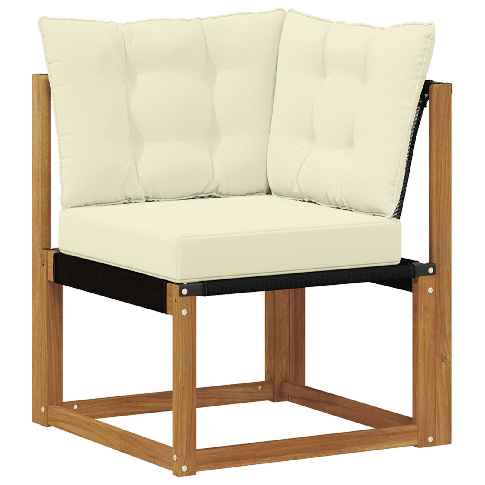 Set vanjskih sofa 5 kom. Prirodna i krem