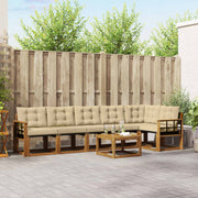 Set vanjskih sofa 7 kom. Prirodna i bež
