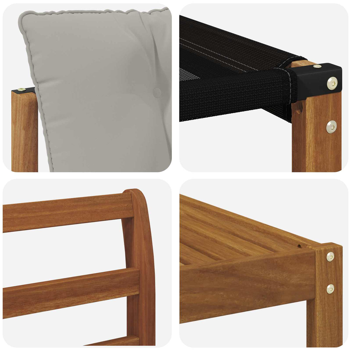 Set vanjskih sofa 7 kom. Prirodna i svijetlo siva