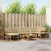 Set vanjskih sofa 8 kom. Prirodna i bež