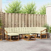 Set vanjskih sofa 8 kom. Prirodna i krem