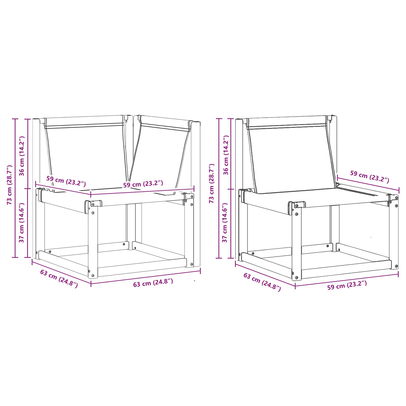 Set vanjskih sofa s jastukom 11 pcs Prirodna i bež