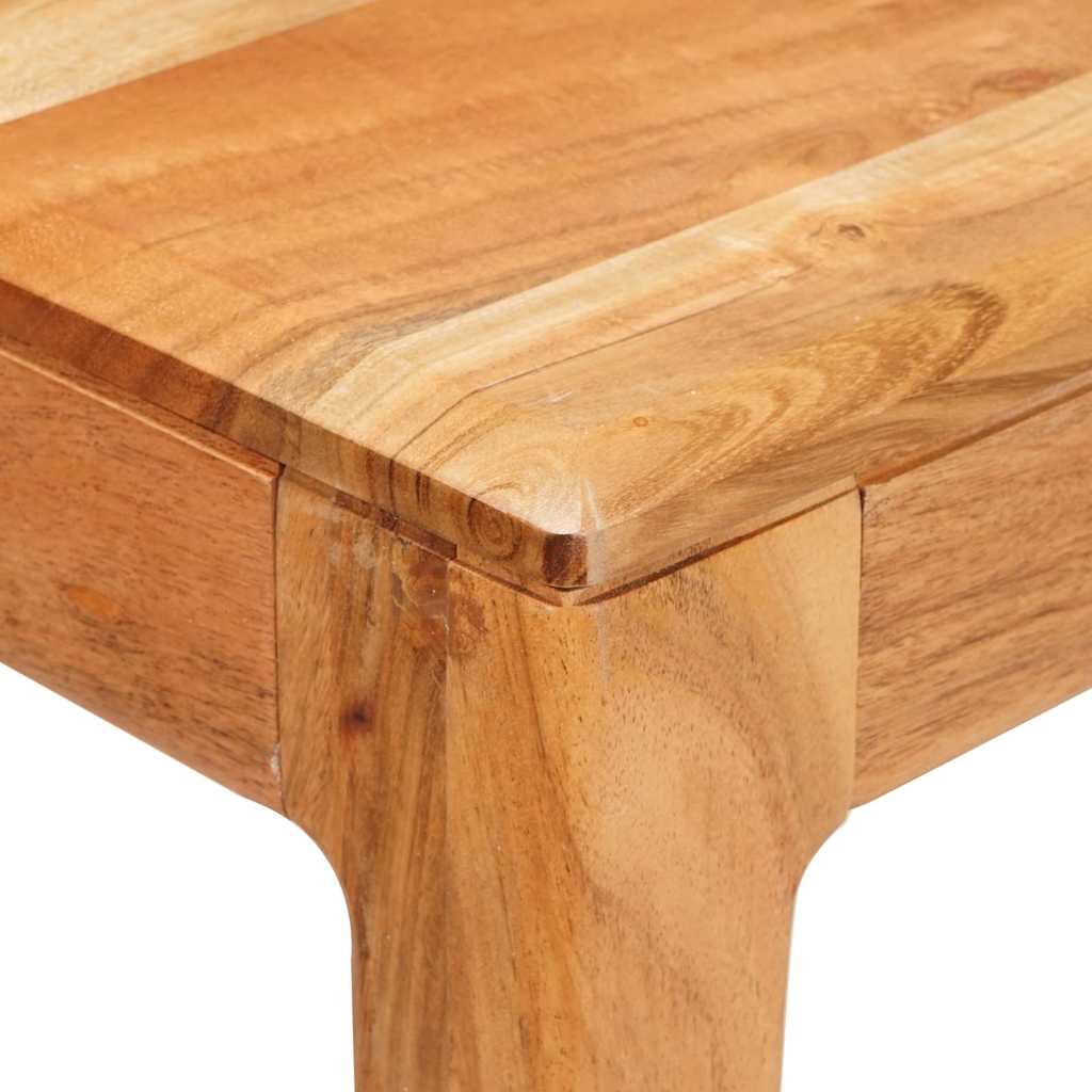 Stol za objedovanje Smeđa 110 x 55 x 76 cm Čvrsto drvo akacije