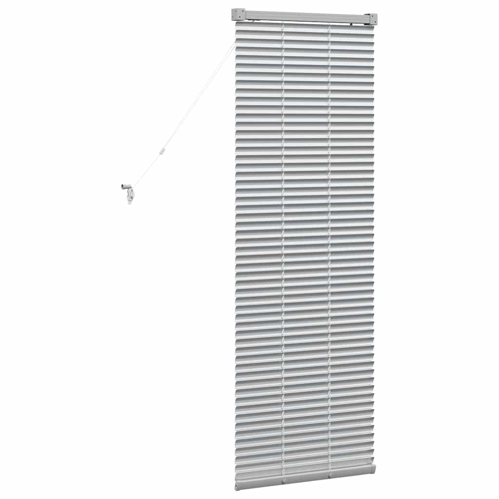 Venecijanski zastore Srebrno 130 x 40 cm Aluminij