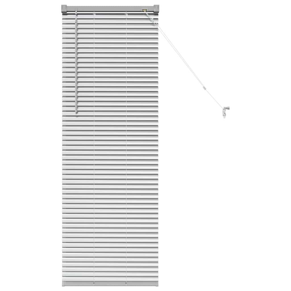 Venecijanski zastore Srebrno 130 x 50 cm Aluminij