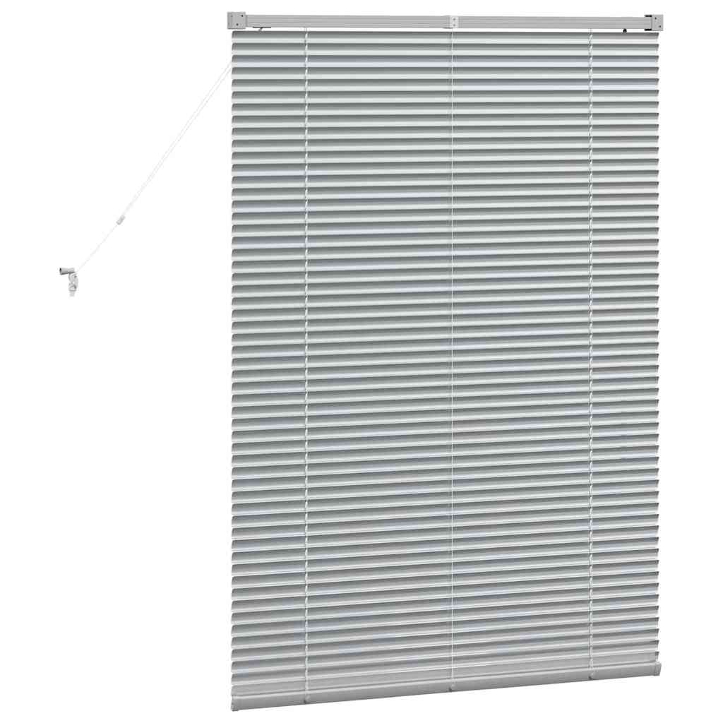 Venecijanski zastore Srebrno 130 x 85 cm Aluminij