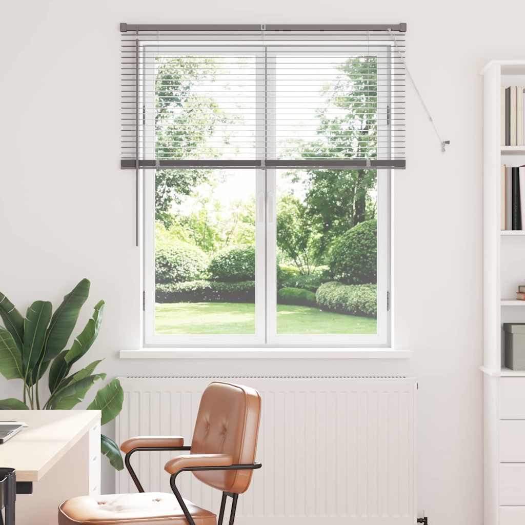Venecijanski zastore Srebrno 130 x 115 cm Aluminij