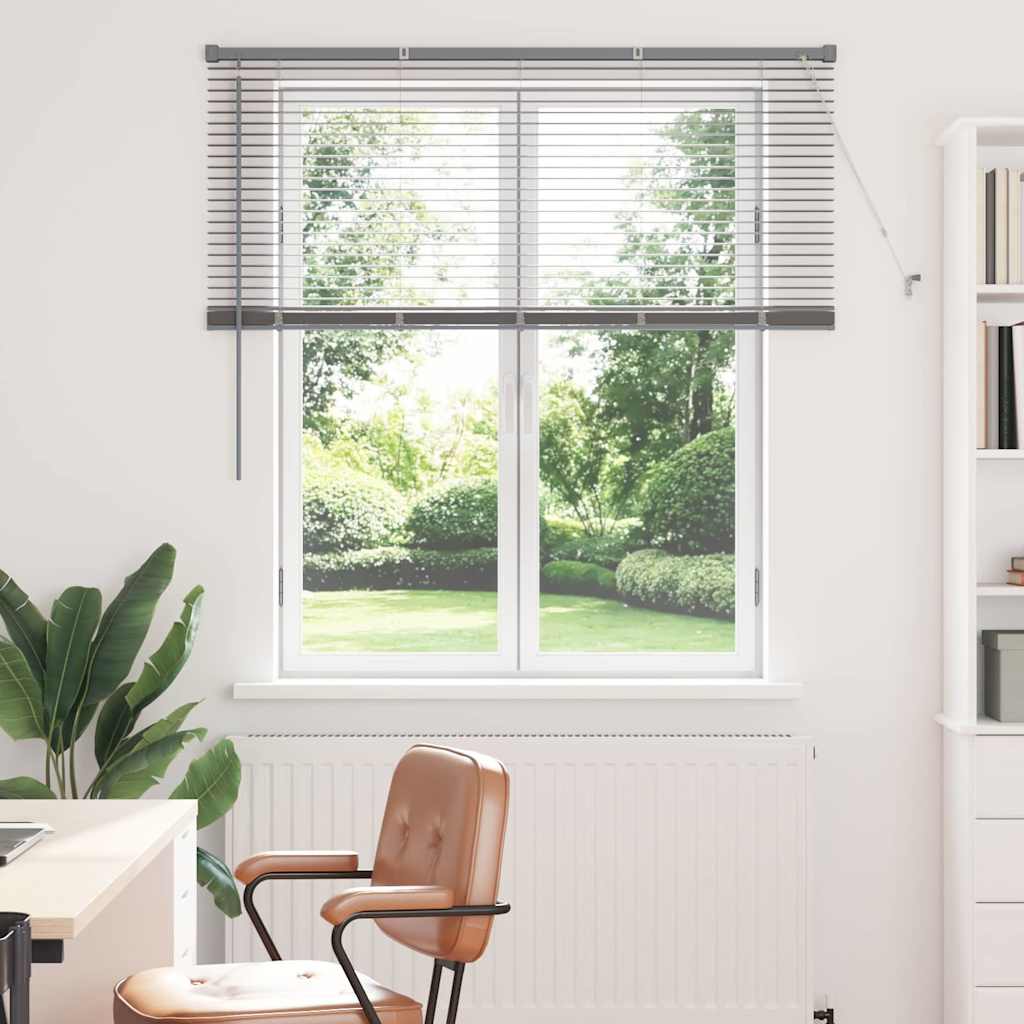 Venecijanski zastore Srebrno 130 x 130 cm Aluminij