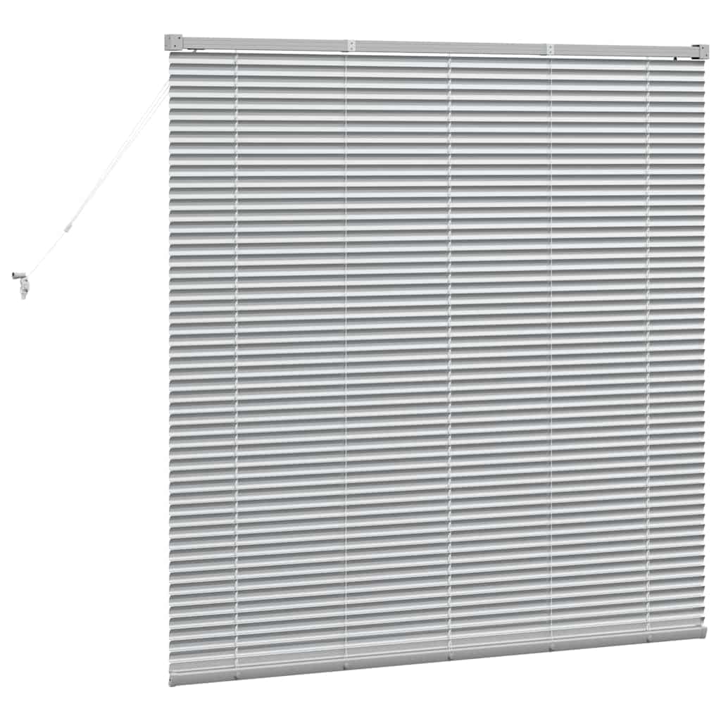 Venecijanski zastore Srebrno 130 x 130 cm Aluminij