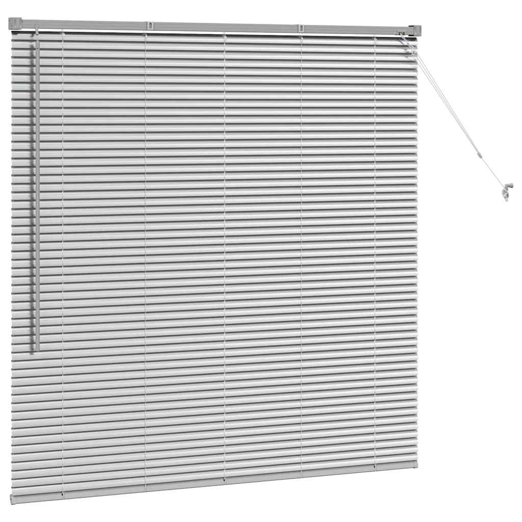 Venecijanski zastore Srebrno 130 x 135 cm Aluminij