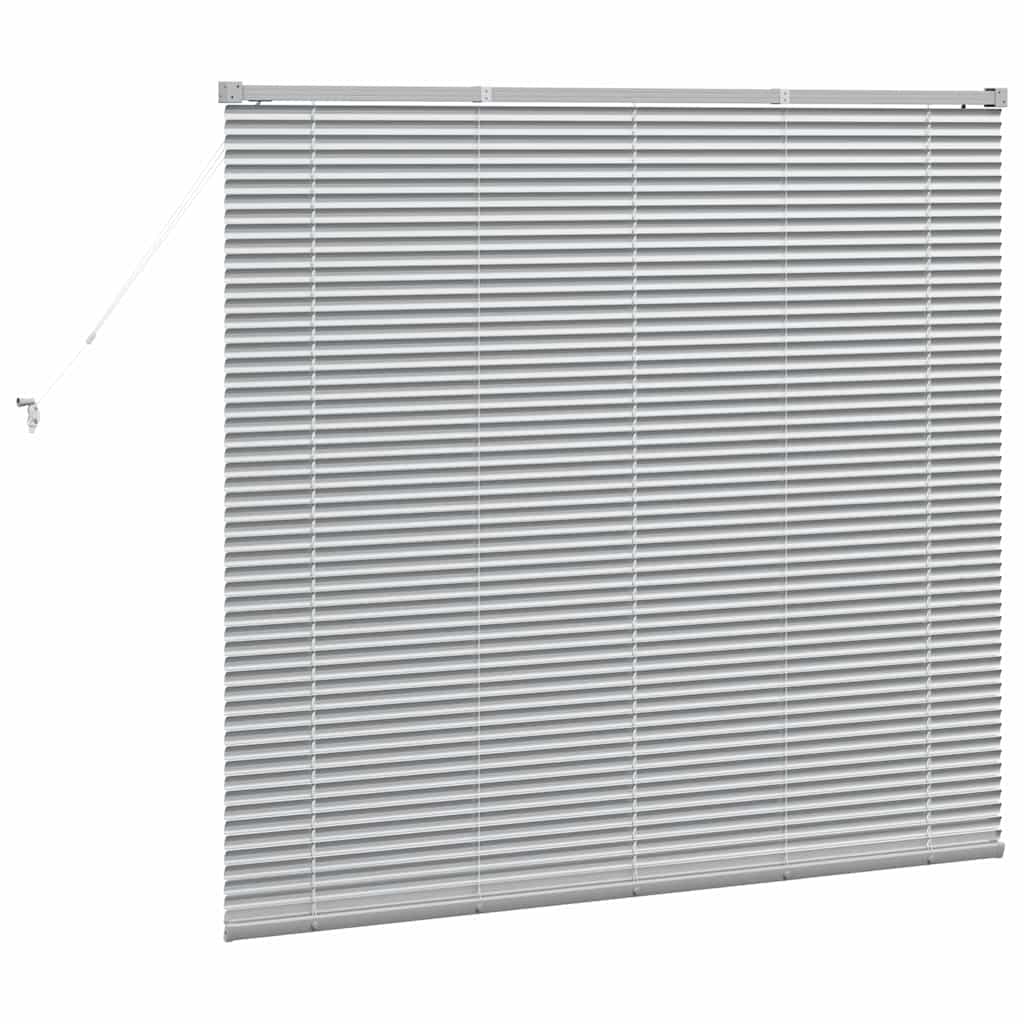 Venecijanski zastore Srebrno 130 x 140 cm Aluminij