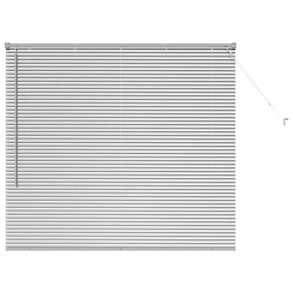 Venecijanski zastore Srebrno 130 x 145 cm Aluminij