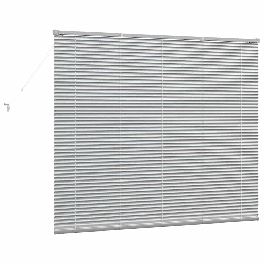 Venecijanski zastore Srebrno 130 x 160 cm Aluminij