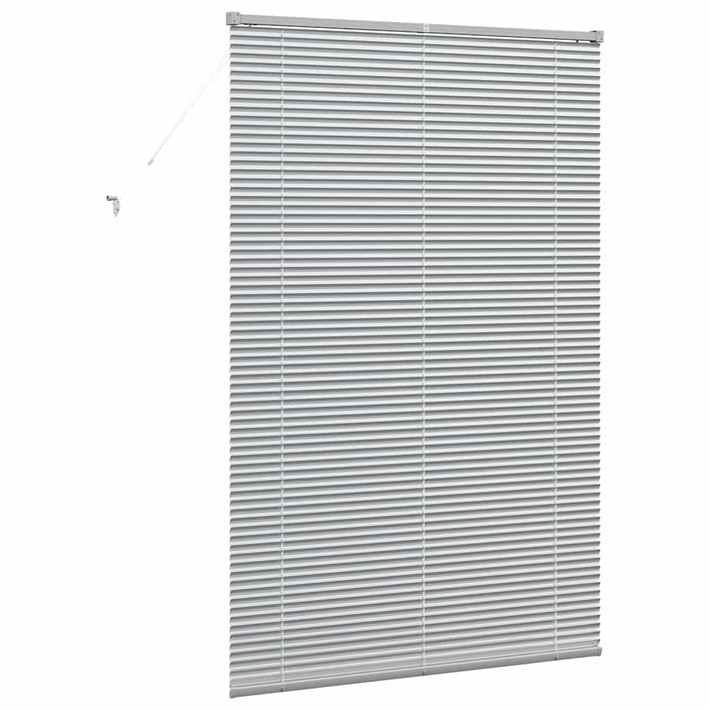 Venecijanski zastore Srebrno 175 x 110 cm Aluminij