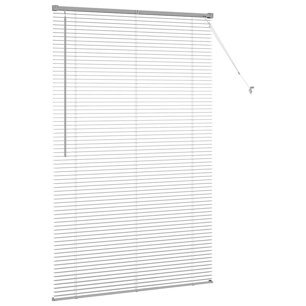 Venecijanski zastore Srebrno 175 x 120 cm Aluminij