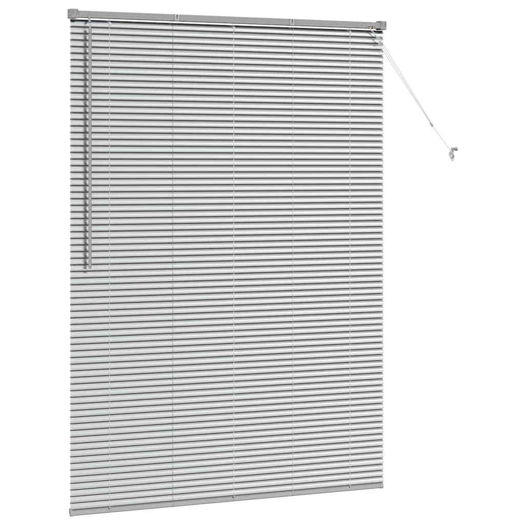 Venecijanski zastore Srebrno 175 x 125 cm Aluminij