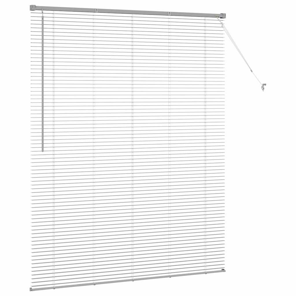 Venecijanski zastore Srebrno 175 x 145 cm Aluminij