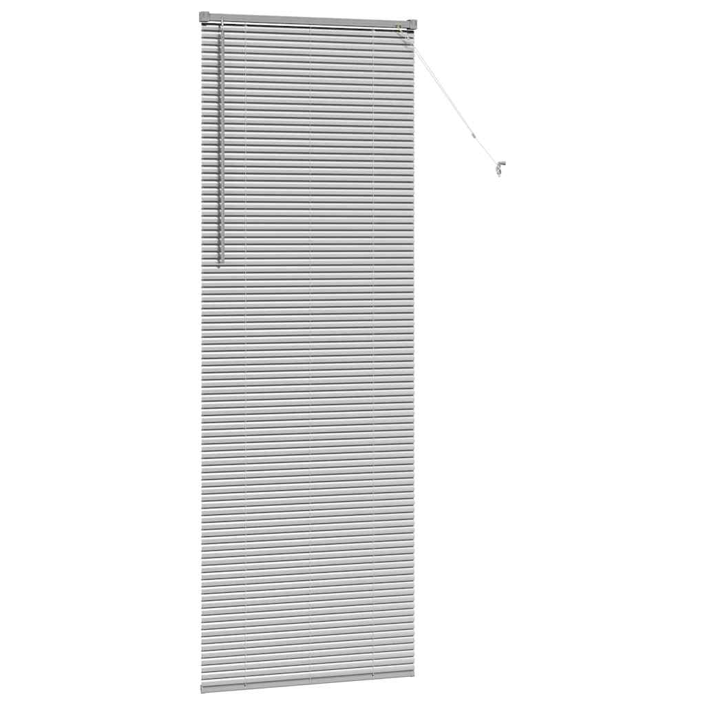 Venecijanski zastore Srebrno 220 x 80 cm Aluminij