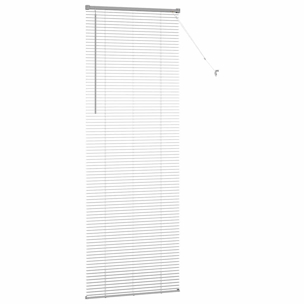 Venecijanski zastore Srebrno 220 x 80 cm Aluminij