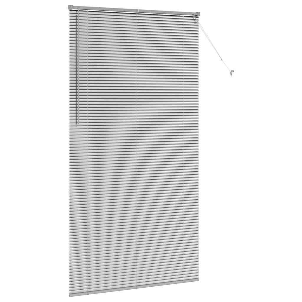 Venecijanski zastore Srebrno 220 x 110 cm Aluminij