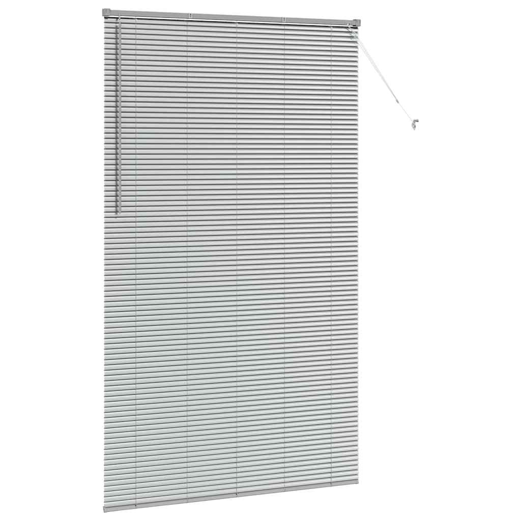 Venecijanski zastore Srebrno 220 x 125 cm Aluminij