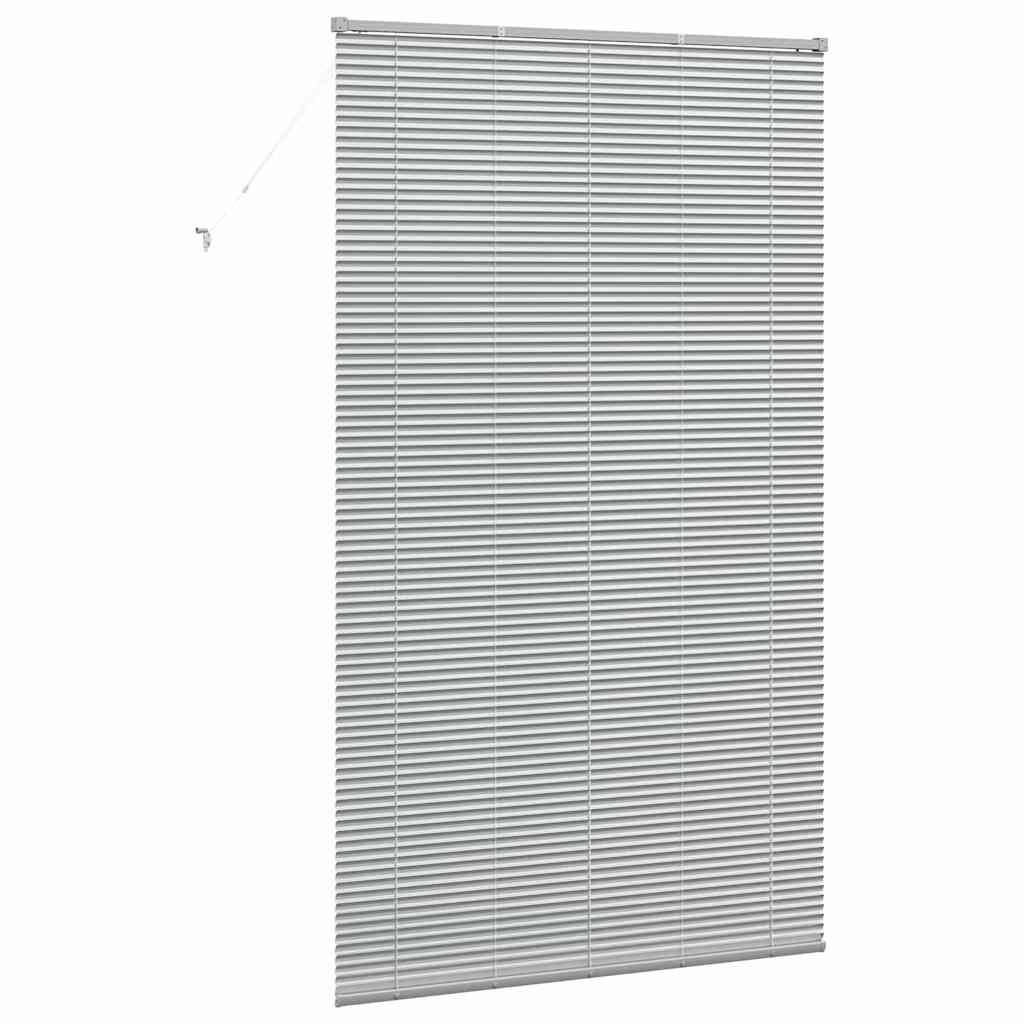 Venecijanski zastore Srebrno 220 x 125 cm Aluminij