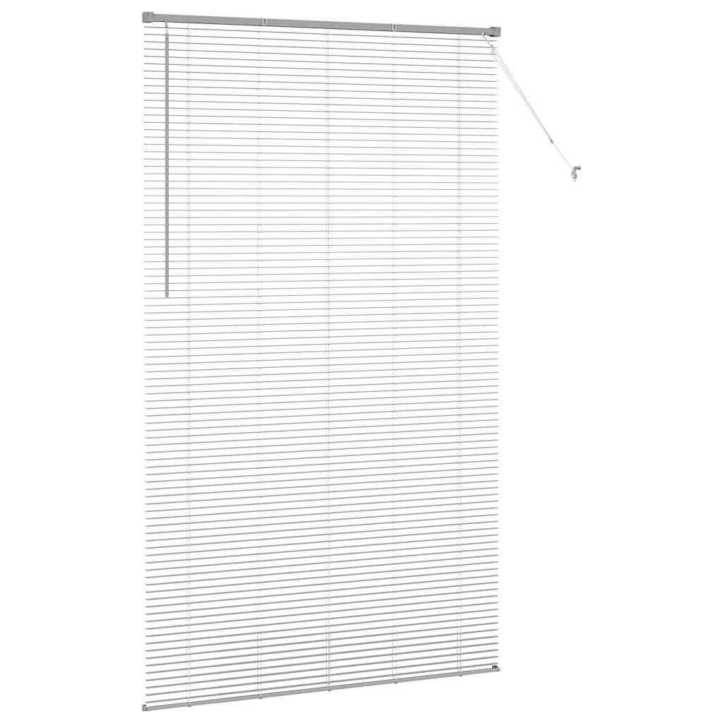Venecijanski zastore Srebrno 220 x 130 cm Aluminij