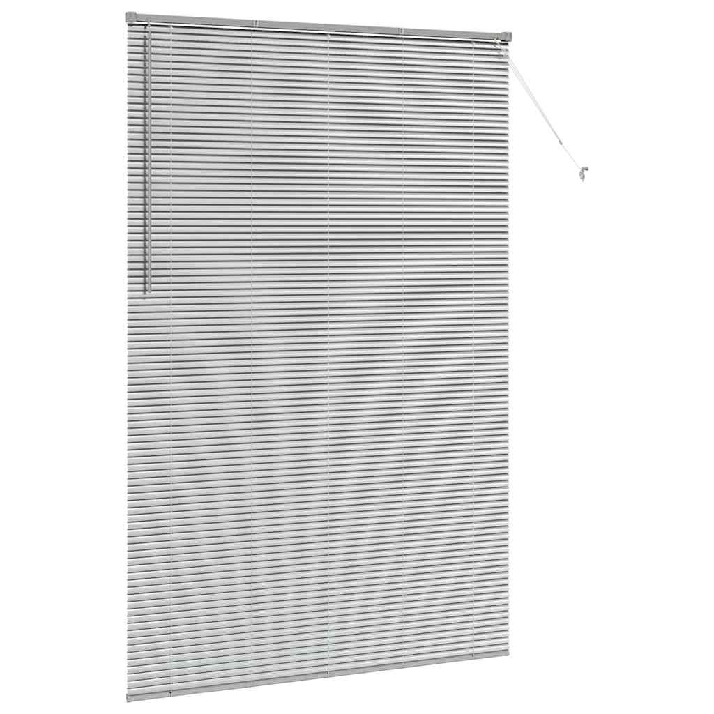 Venecijanski zastore Srebrno 220 x 140 cm Aluminij
