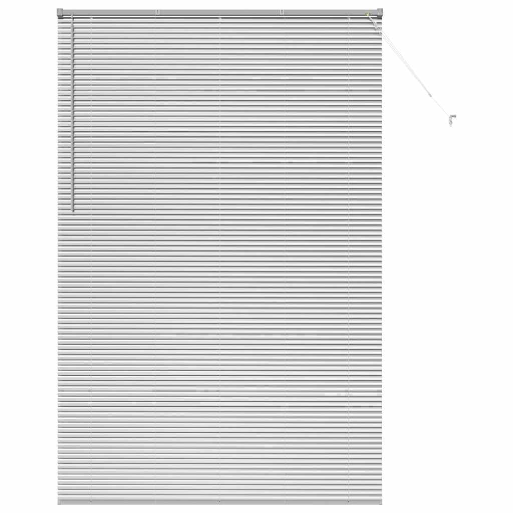 Venecijanski zastore Srebrno 220 x 140 cm Aluminij