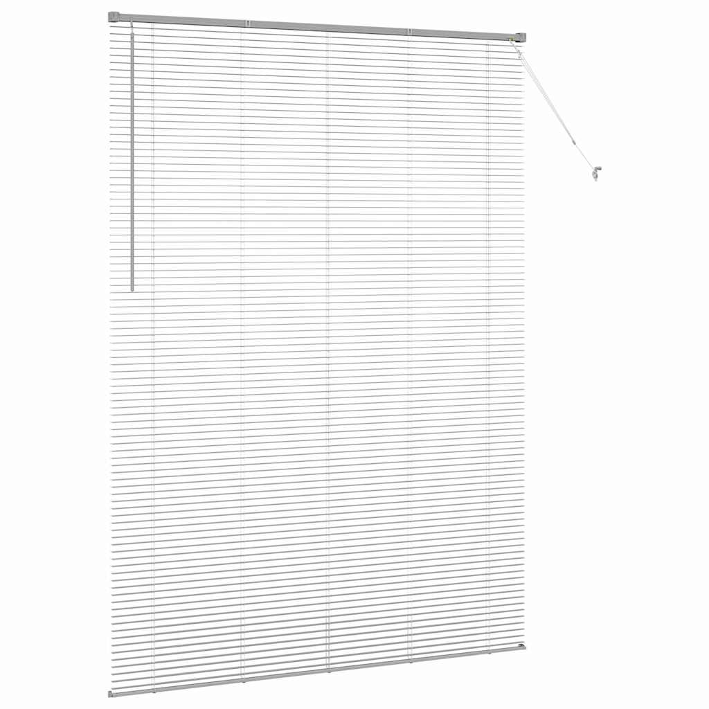 Venecijanski zastore Srebrno 220 x 155 cm Aluminij