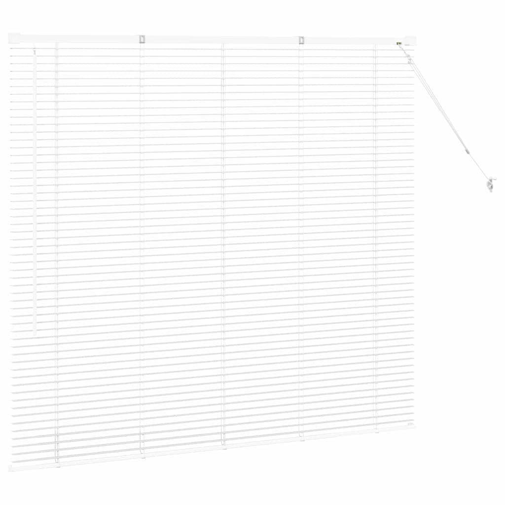 Venecijanski zastore Bijelo 130 x 145 cm Aluminij