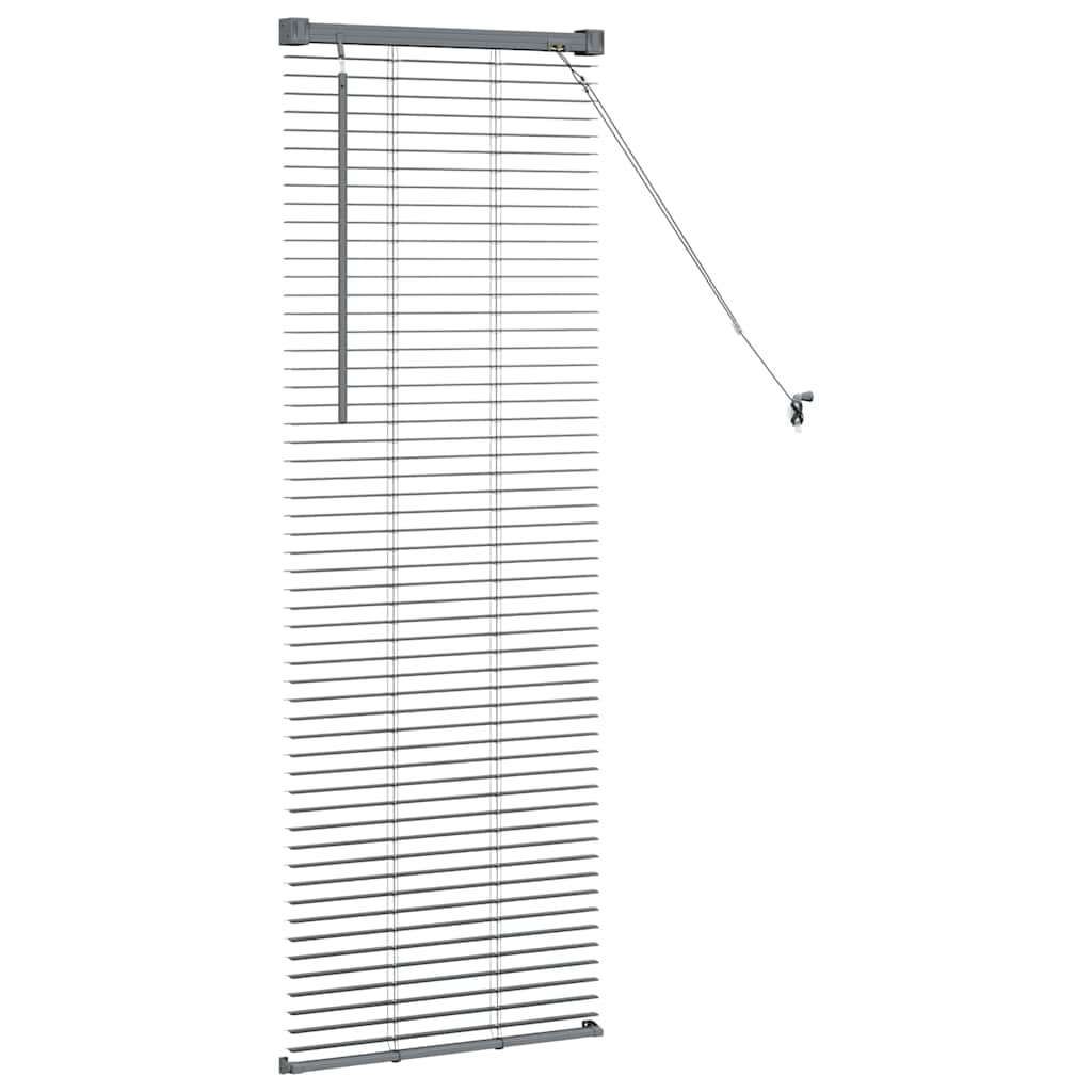Venecijanski zastore Tamno siva 130 x 40 cm Aluminij