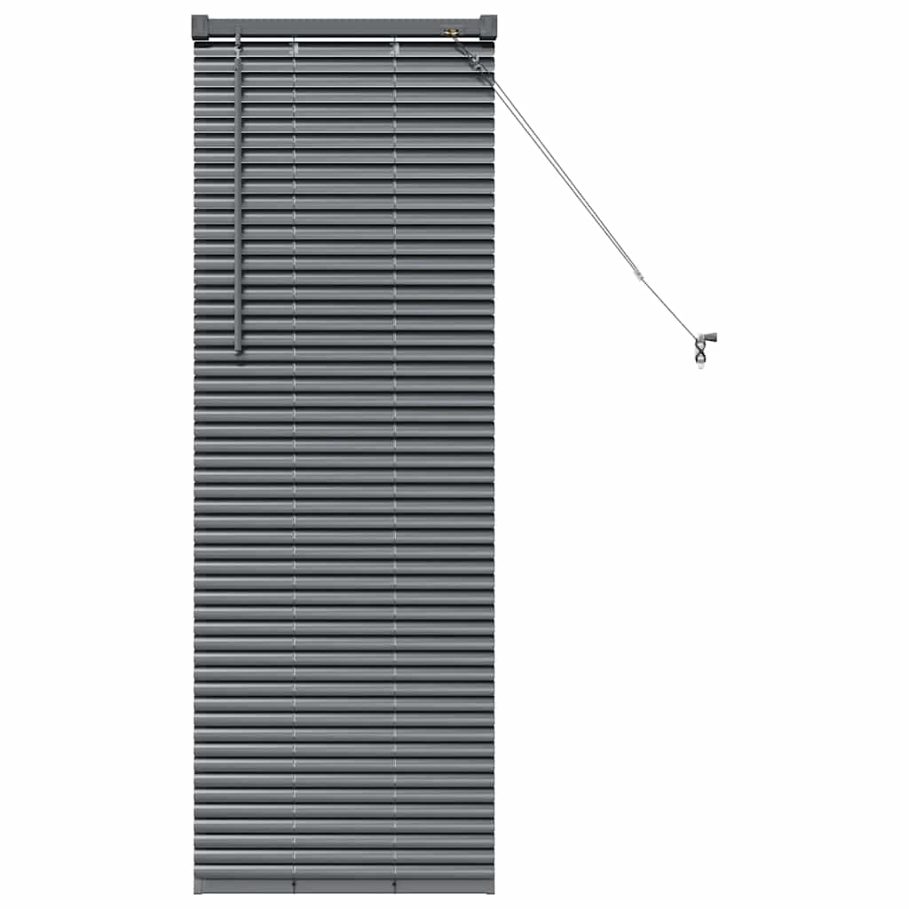 Venecijanski zastore Tamno siva 130 x 40 cm Aluminij