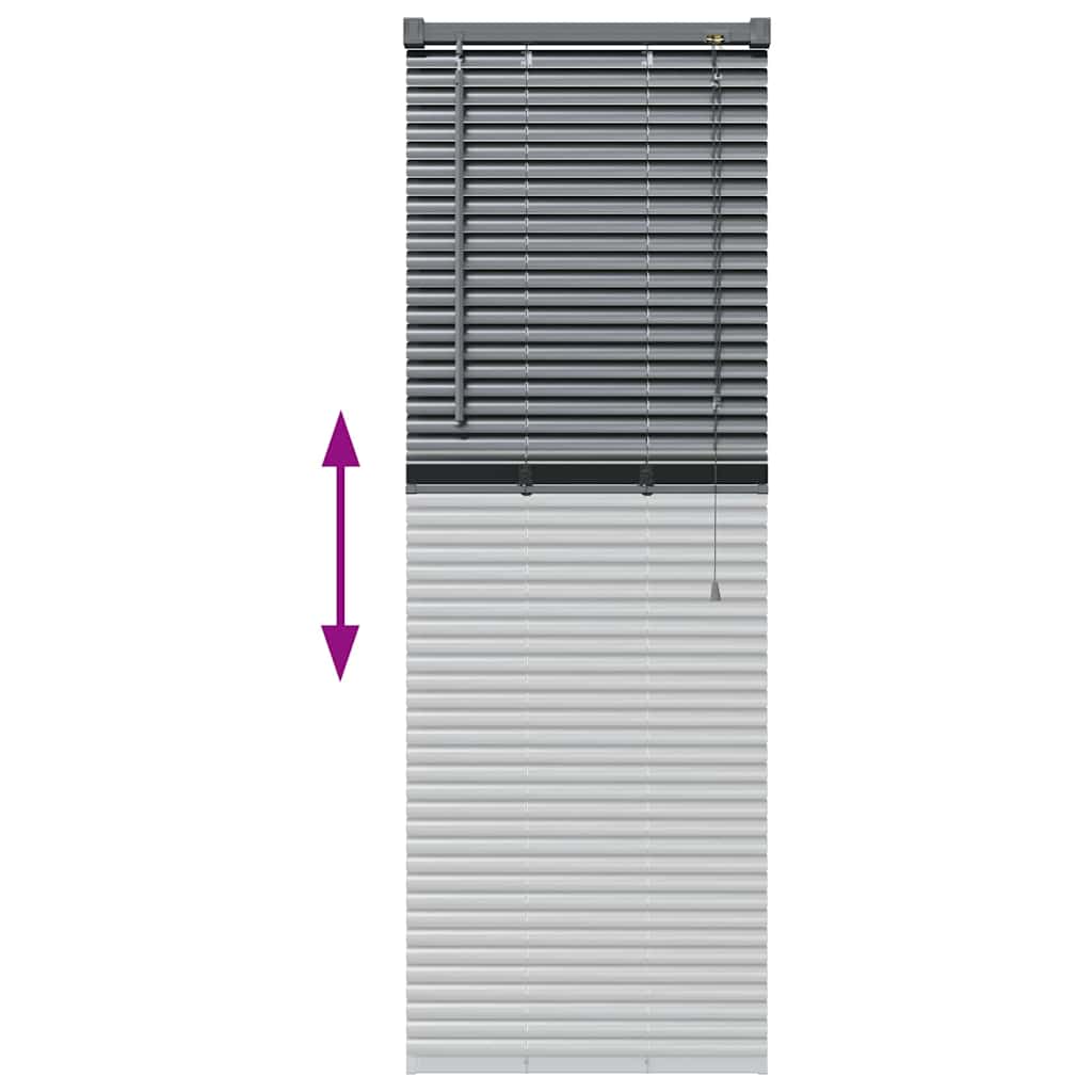 Venecijanski zastore Tamno siva 130 x 40 cm Aluminij