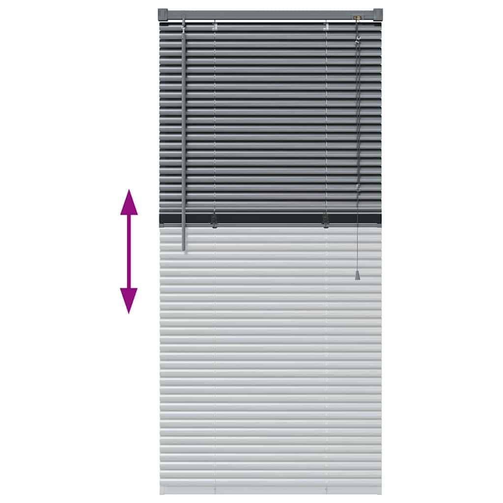 Venecijanski zastore Tamno siva 130 x 55 cm Aluminij