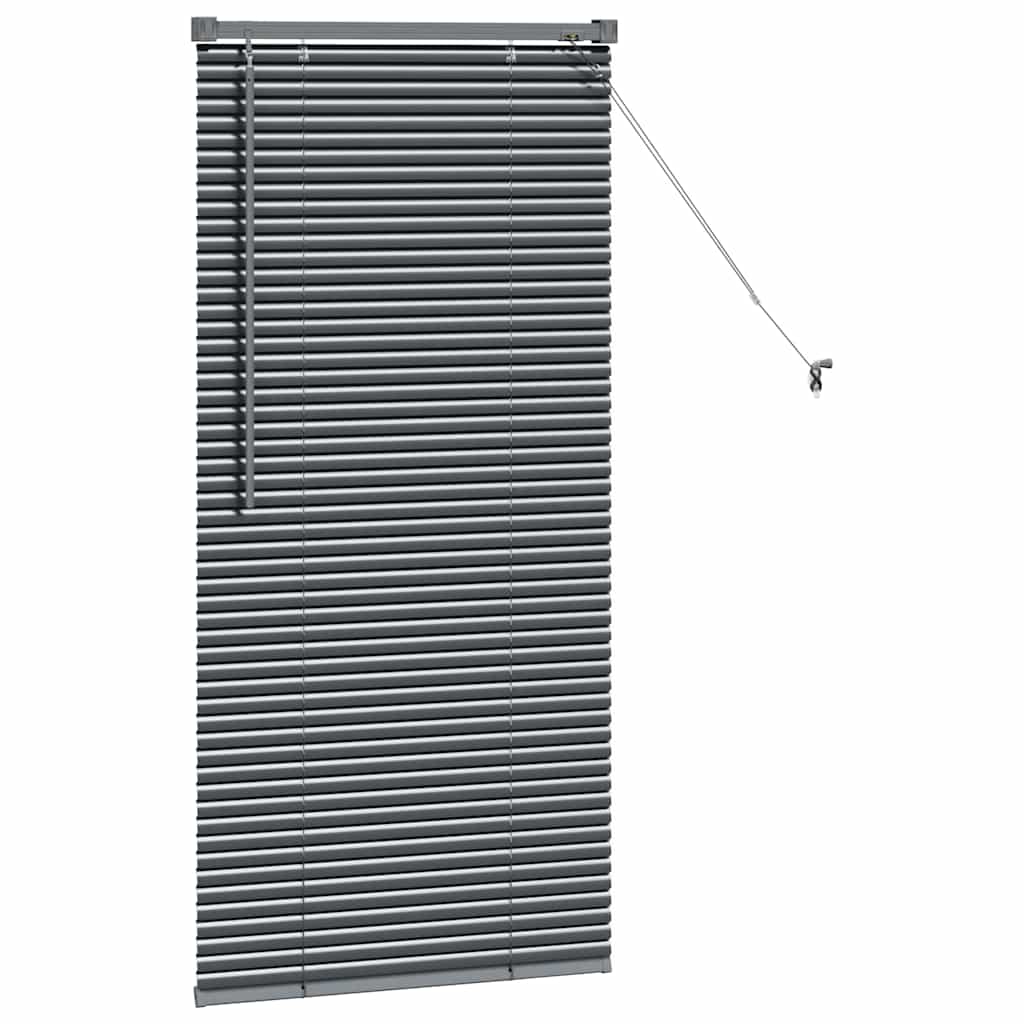 Venecijanski zastore Tamno siva 130 x 60 cm Aluminij