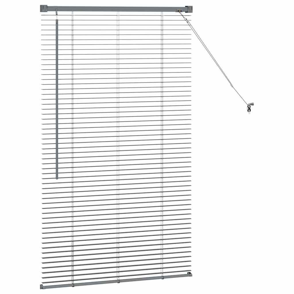 Venecijanski zastore Tamno siva 130 x 70 cm Aluminij