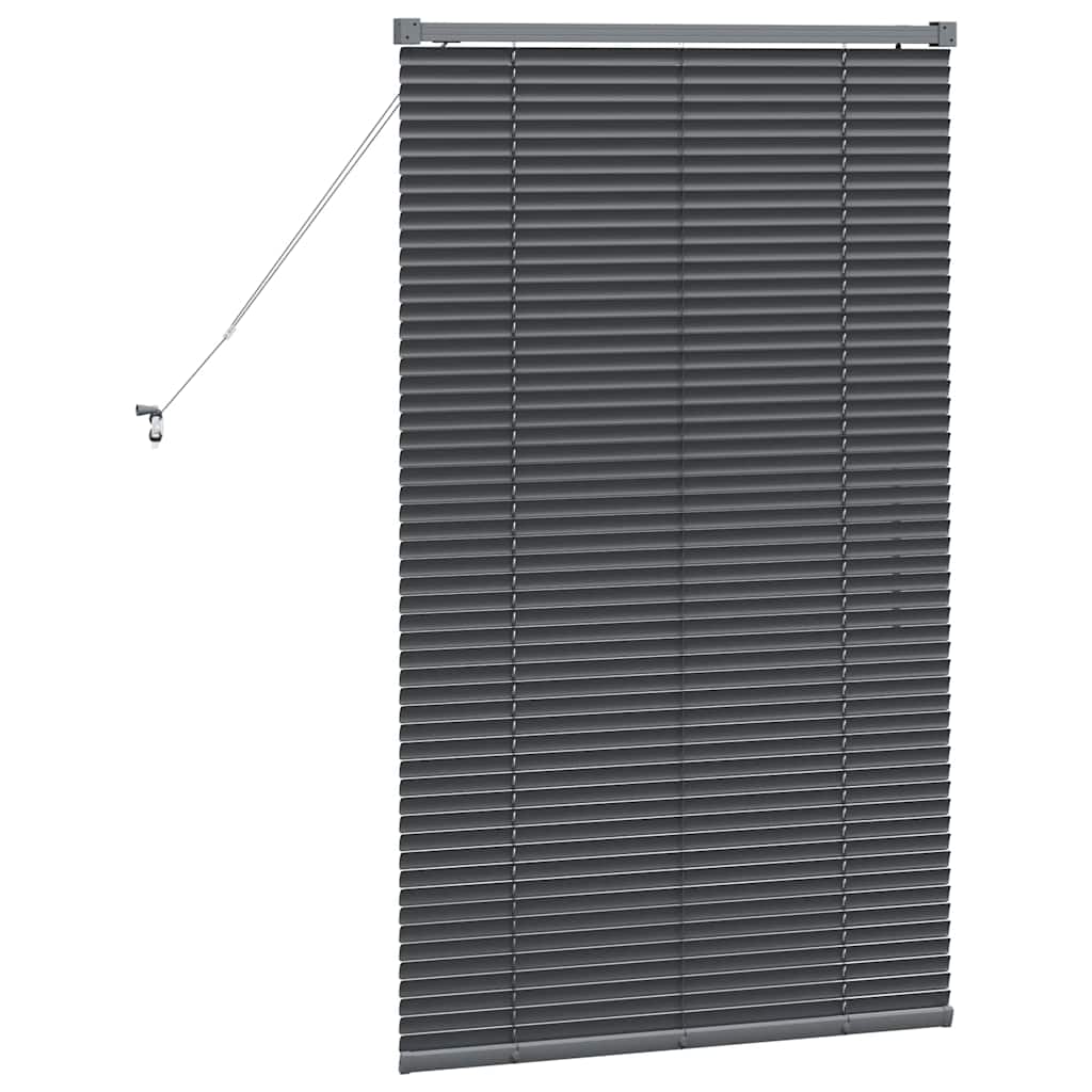 Venecijanski zastore Tamno siva 130 x 70 cm Aluminij