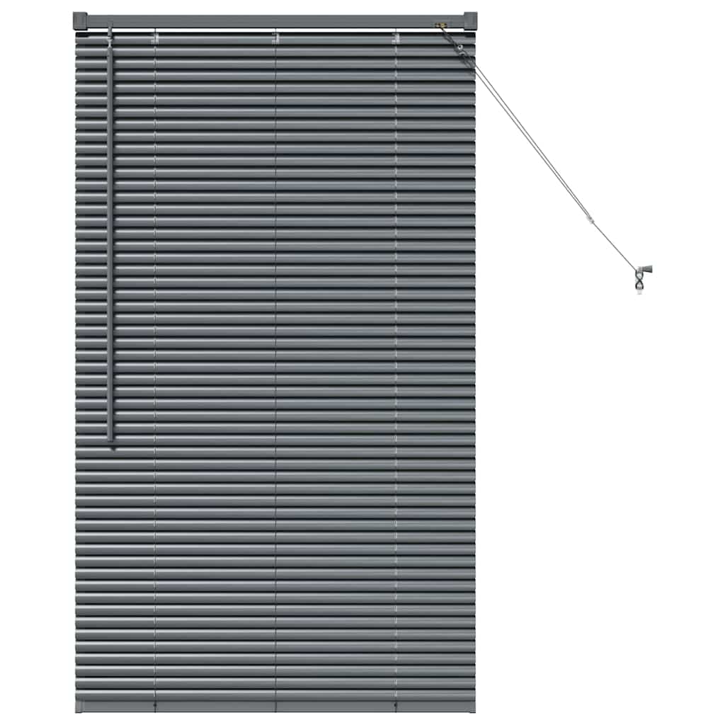 Venecijanski zastore Tamno siva 130 x 70 cm Aluminij