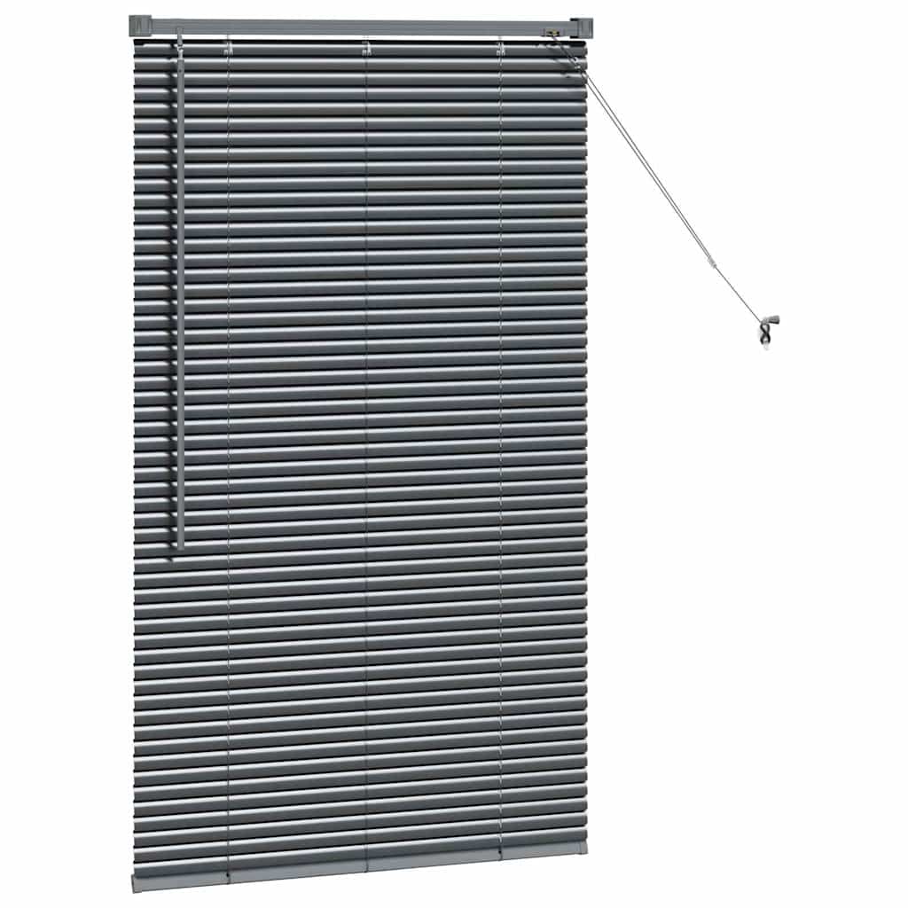 Venecijanski zastore Tamno siva 130 x 75 cm Aluminij