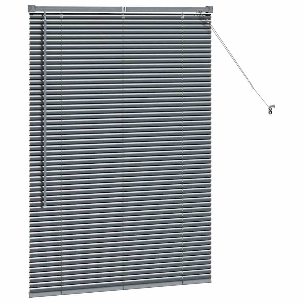 Venecijanski zastore Tamno siva 130 x 85 cm Aluminij