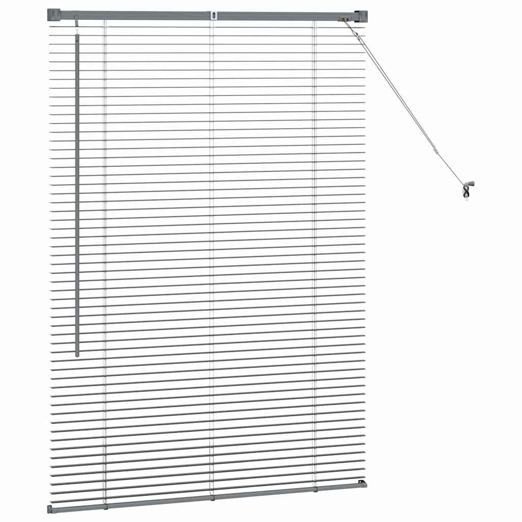 Venecijanski zastore Tamno siva 130 x 90 cm Aluminij