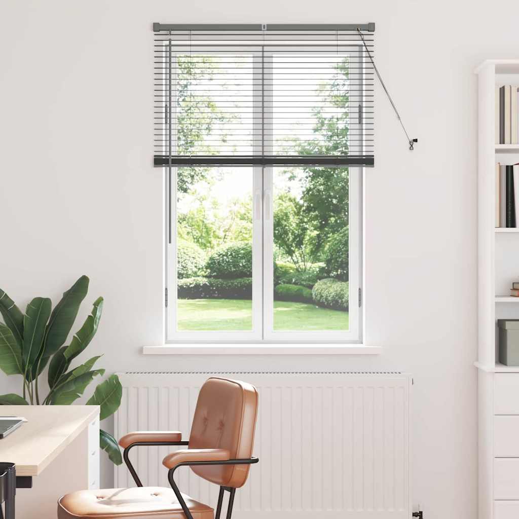 Venecijanski zastore Tamno siva 130 x 95 cm Aluminij
